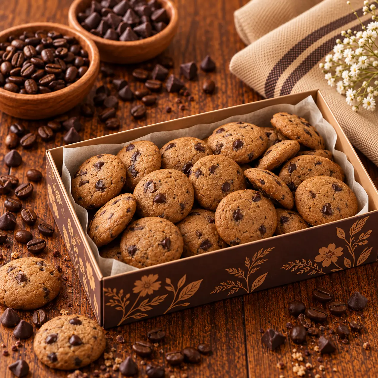 Coffee Choco Chip Cookies