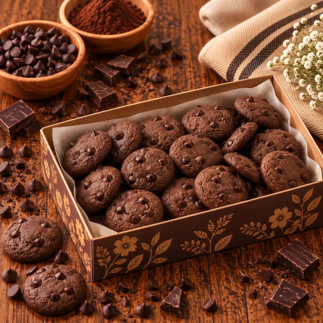 Double Chocolate Cookies